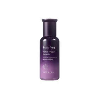Innisfree Perfect 9 Intensive Serum 50 ml. อินนิสฟรี เพอร์เฟกต์ 9 อินเทนซีฟ เซรั่ม 50 มล. Anti aging serum เซรั่มลดเลือนริ้วรอย ผิวนุ่ม กระชับ