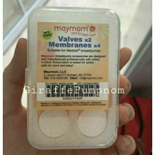 สินค้า (ออกใบกำกับภาษีได้) วาล์วปากเป็ด สำหรับกรวยปั๊มนมสเปคตร้า Maymom +เมมเบรนสำรอง สำหรับ Maymom Spectra (คู่ละ)