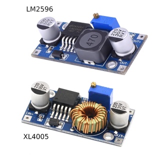 บอร์ดปรับแรงดันไฟลง 3A LM2596 5A XL4005 DC-DC Adjustable Step Down Power Module 3.2-35V to 1.25V-30V DC-DC (BUCK-LM2596)