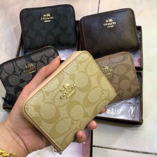 🔥🔥กระเป๋าตังค์ กระเป๋าเงิน COACH  4.5" ขนาดสั้น หนังดีงานสวยปังมากๆ🔥🔥