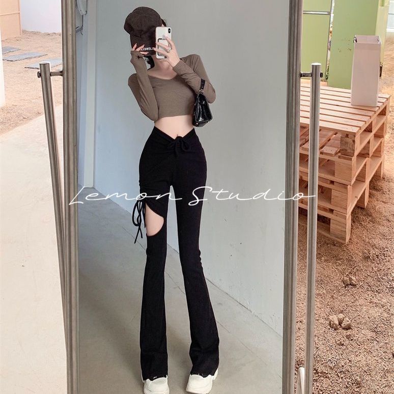 lemon-studio-กางเกงขายาวเอวสูง-angust-pants-สายผูกเอว-ทรงขากระบอกสวยมาก-งานlemon-studio-82053
