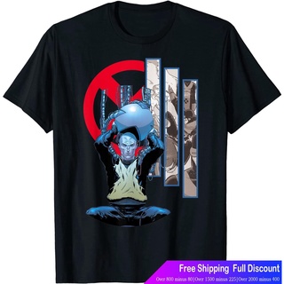 Marvelเสื้อยืดผู้ชายและผู้หญิง Marvel X-Men Professor X Charles Xavier Graphic T-Shirt Marvel Sports T-shirt