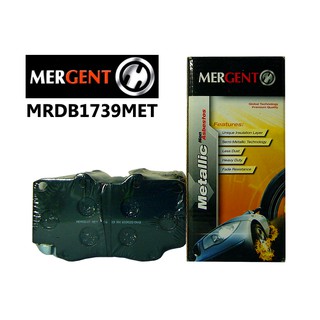 Mergent ผ้าเบรค คู่หน้า Hi-Lux Vigo 4wd(KUN20), Fortuner 2.7, 3.0 ปี 05-08 รุ่น MRDB1739MET