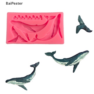 [BaiPester] แม่พิมพ์ซิลิโคน รูปปลาวาฬ สําหรับทําเบเกอรี่ เค้ก ขนมหวาน ทะเล ♨เปิด