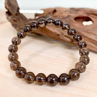 กำไลข้อมือหิน สโมคกี้ ควอตซ์ Smoky Quartz หินแห่งความเบิกบาน *หินธรรมชาติ 100%*