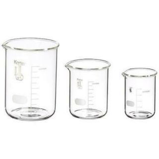 บีคเกอร์แก้ว บีกเกอร์ Beaker เครื่องแก้ววิทยาศาสตร์ 100ml  250ml 500ml