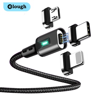 Elough 3A Fast Charging Magnetic Cable Quick Micro USB Cable Type C Charger Cable Magnet Data Charger Wire Mobile Phone Cable