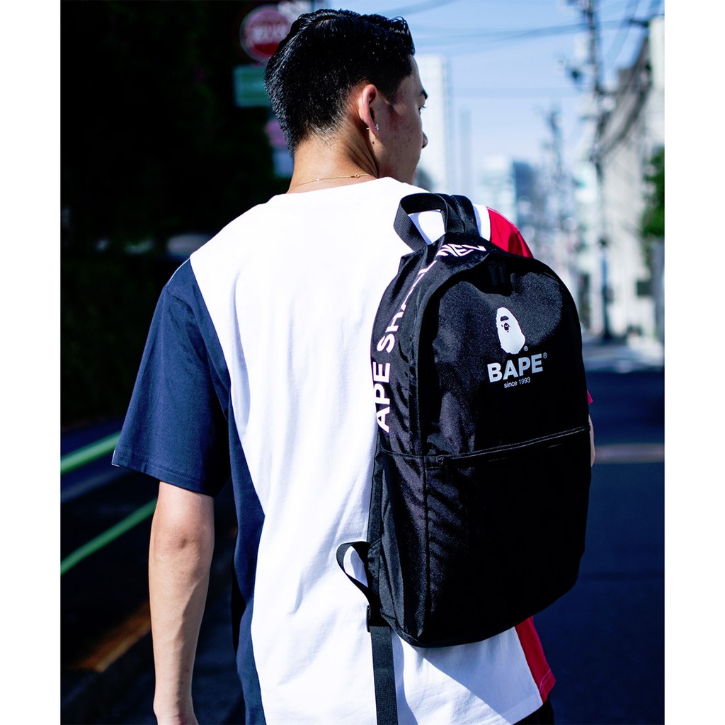 กระเป๋าเป้สะพายหลัง Bape Backpack ใหม่ล่าสุด พร้อม ส่ง ชาย หญิง แฟชั่น