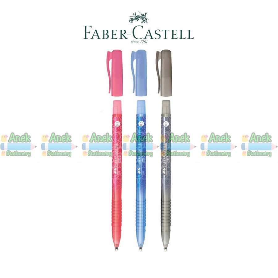 ราคาและรีวิวปากกาลูกลื่นแบบปลอก Faber-Castell รุ่น CX5,CX7 (จำนวน 1 ด้าม)