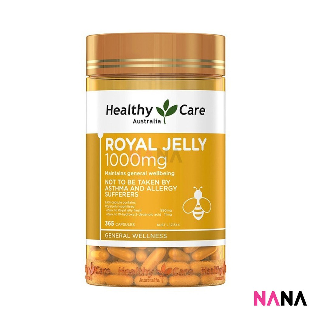 ภาพหน้าปกสินค้าHealthy Care Royal Jelly 1000mg 365 Capsules (EXP:02 2025)