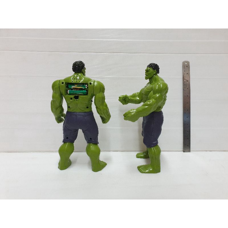 ฮัค-เดอะฮัค-ยักษ์เขียว-สูง30cmของเล่นthe-hulk-ตัวใหญ่-โมเดล-หุ่นยนต์-หุ่นเดอะฮัค-มีเสียง-มีไฟ-รหัสyx