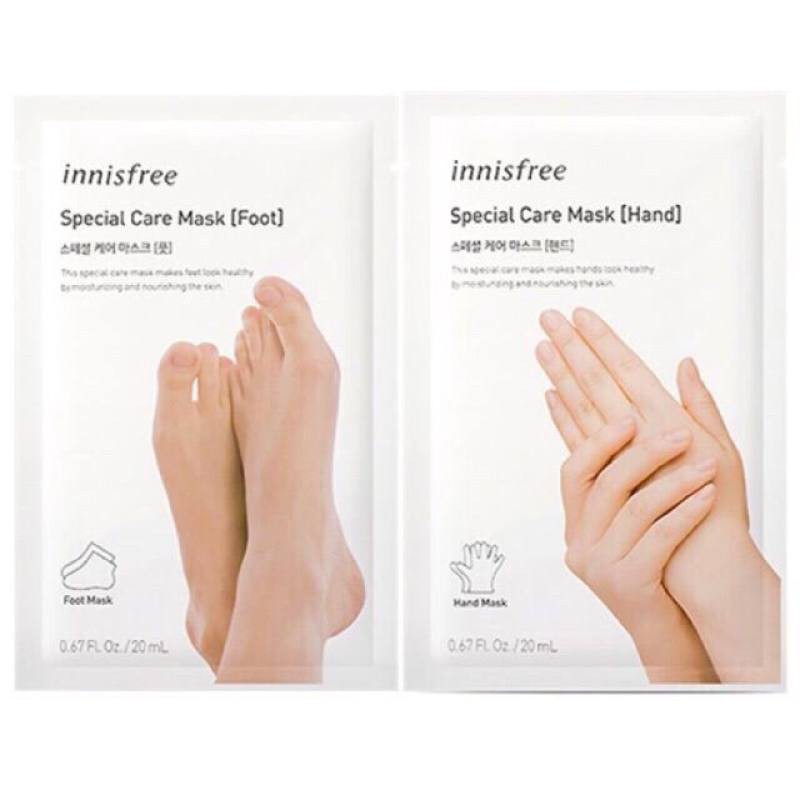 แผ่นมาร์ค-innisfree-2-ชิ้น-สำหรับมาร์คมือ-มาร์คเท้า-สปามือ-สปาเท้า-มาร์คเท้า-มาร์คมือ-innisfree-มาเป็นเซ็ท-2-ชิ้น