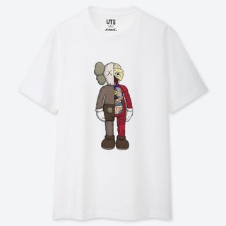 เสื้อยืดโอเวอร์ไซส์Uniqlo X Kaws เสื้อยืดผ้าฝ้าย 100 %S-4XL