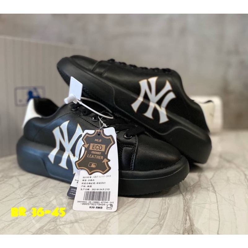 mlb-รองเท้าผ้าใบ-chunky-classic-unisex-sneaker-3asxxa11n-50ivs-new-york-yankees-ivory