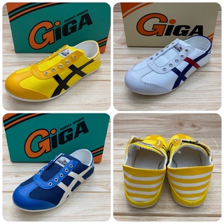 สินค้า GiGa GA18  รองเท้าผ้าใบ (36-41) สีดำ/สีขาว/เหลือง/กรม