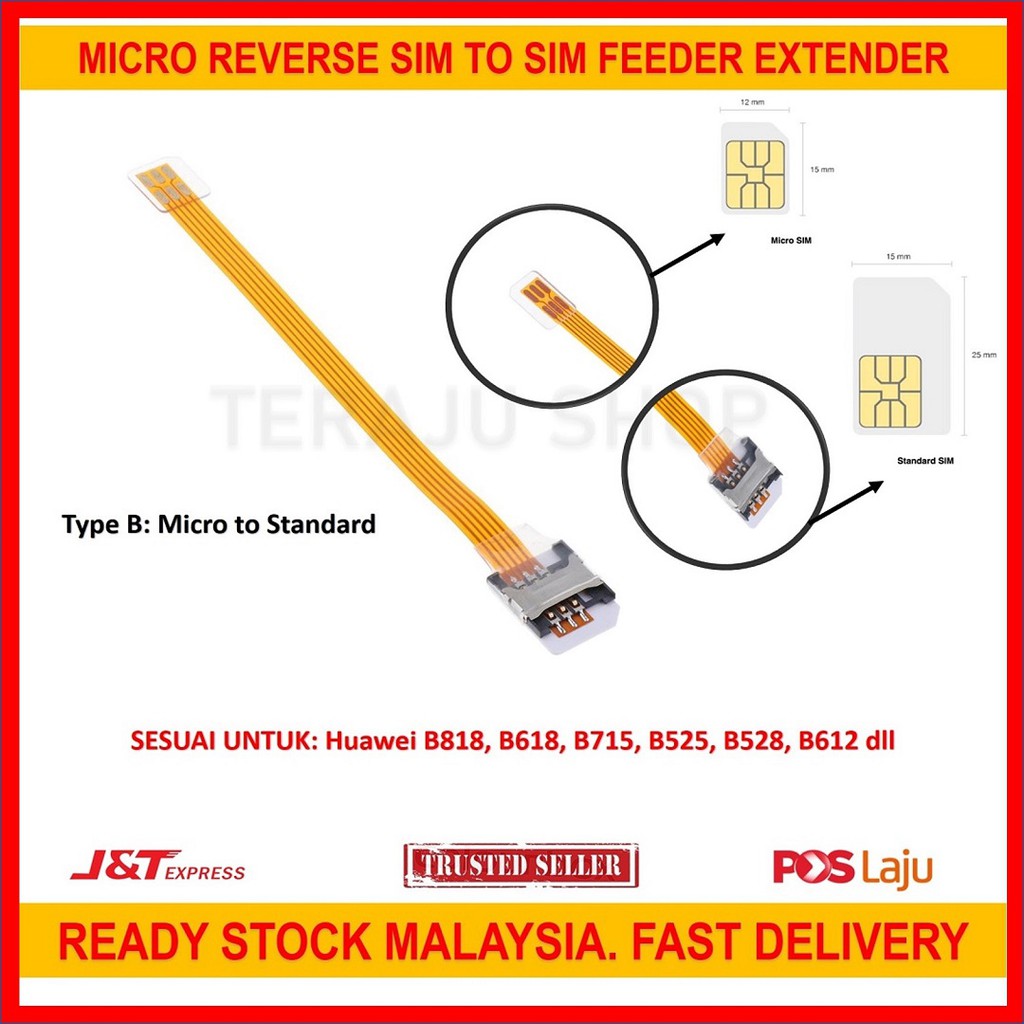 SIM Extender SIM Feeder Reader Card Extender สําหรับโมเด็ม Router ...