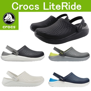 Crocs LiteRide Clog ใส่สบาย รองเท้าแตะ รองเท้าลำลองผู้ใหญ่ คร็อคส์ แท้ รุ่นฮิต ได้ทั้งชายหญิง