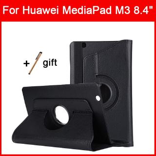 เคสแท็บเล็ตหนัง PU หมุนได้ 360 องศา สําหรับ Huawei MediaPad M3 8.4 นิ้ว BTV-W09 BTV-DL09