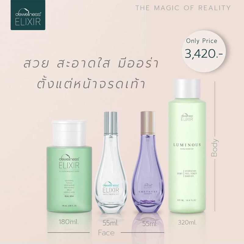 dewellness-เซทผิวสวยใส-ทั้งผิวหน้าและผิวตัว