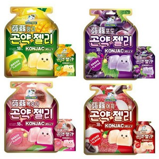 Extra 50% เจลลี่โลมา เยลลี่โลมา Captain Dolphin Konjac Jelly GRAPE Flavor 20 g * 15 pcs ขนาด 300 กรัม