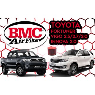 กรองอากาศ BMC Toyota Fortuner, VIGO 2.5 2.7 3.0, INNOVA 2.0 (Made in Italy)