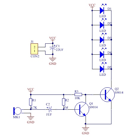 จํานวนมาก-และราคาเยี่ยม-ชุดไฟเมโลดี้-led-ควบคุมด้วยเสียง-อิเล็กทรอนิกส์-สําหรับฝึกเชื่อม-diy