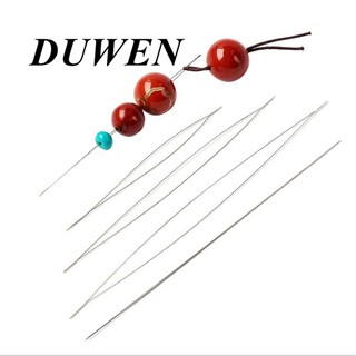 DUWEN เข็มร้อยลูกปัด สเตนเลส สําหรับทําเครื่องประดับ DIY