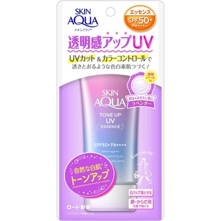 Rohto Pharmaceutical  Skin Aqua Tone Up UV SPF50 ＋ PA ++++ Essence Lavender 80g