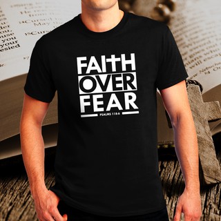 Tee - ข้อพระคัมภีร์ข้อความเชื่อเหนือสดุดีความกลัว 118: 6 ข้อความ Tshirt สําหรับผู้ชาย 65