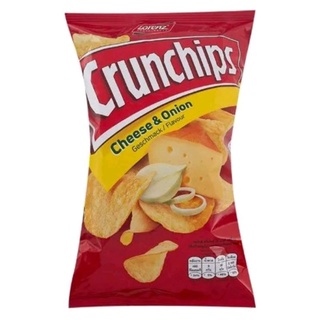 Lorenz Crunchips Cheese มันฝรั่งแผ่นรสชีสและหัวหอม ขนาด 100 กรัม