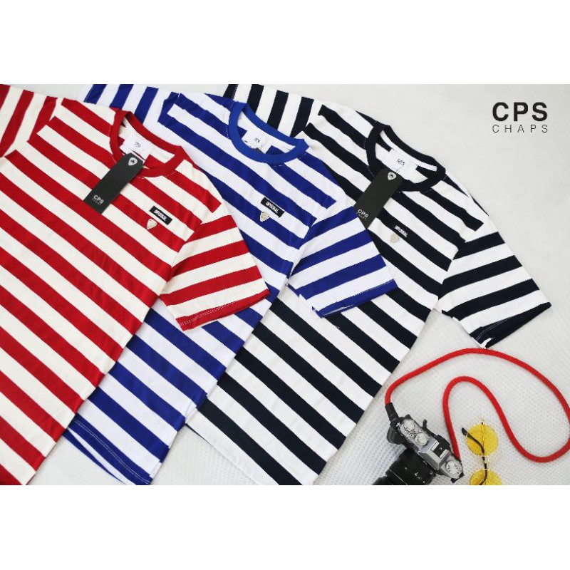 ภาพสินค้าCPS-CHAPS เสื้อยืดลายทาง Cotton100% (CPS,ริ้วใหญ่) จากร้าน rg.shop.01 บน Shopee ภาพที่ 2