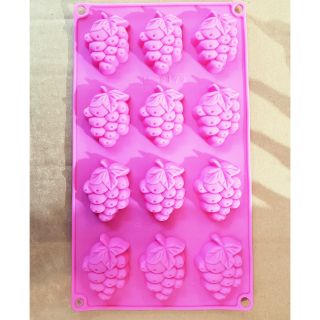 พิมพ์ซิลิโคน องุ่น grape silicone mold ทำสบู่ ทำขนม งานคริสต์มาส ถาดน้ำแข็ง เยลลี่ 3มิติ แม่พิมพ์ซิลิโคน พิมพ์ทำขนม