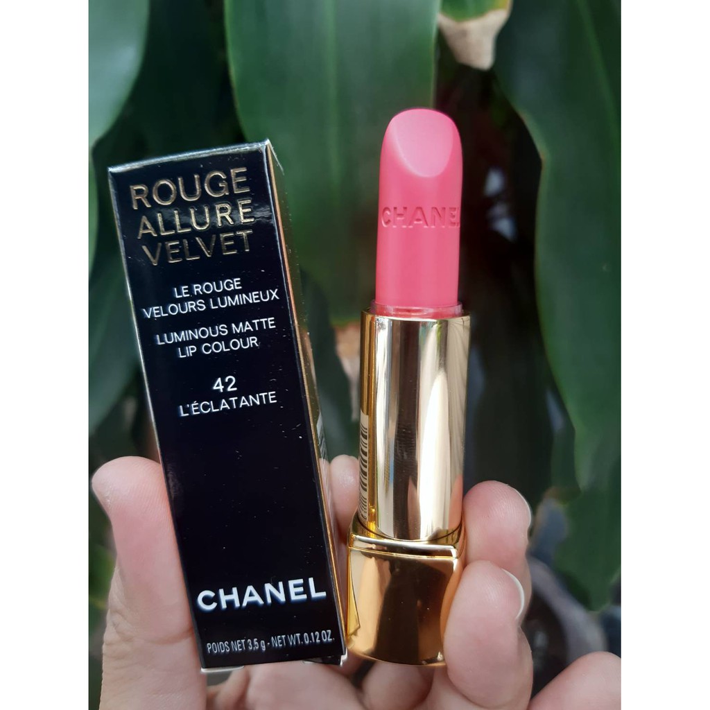Chanel lipstick ROUGE ALLURE 42 L'ECLATANTE ของแท้ | Shopee Thailand