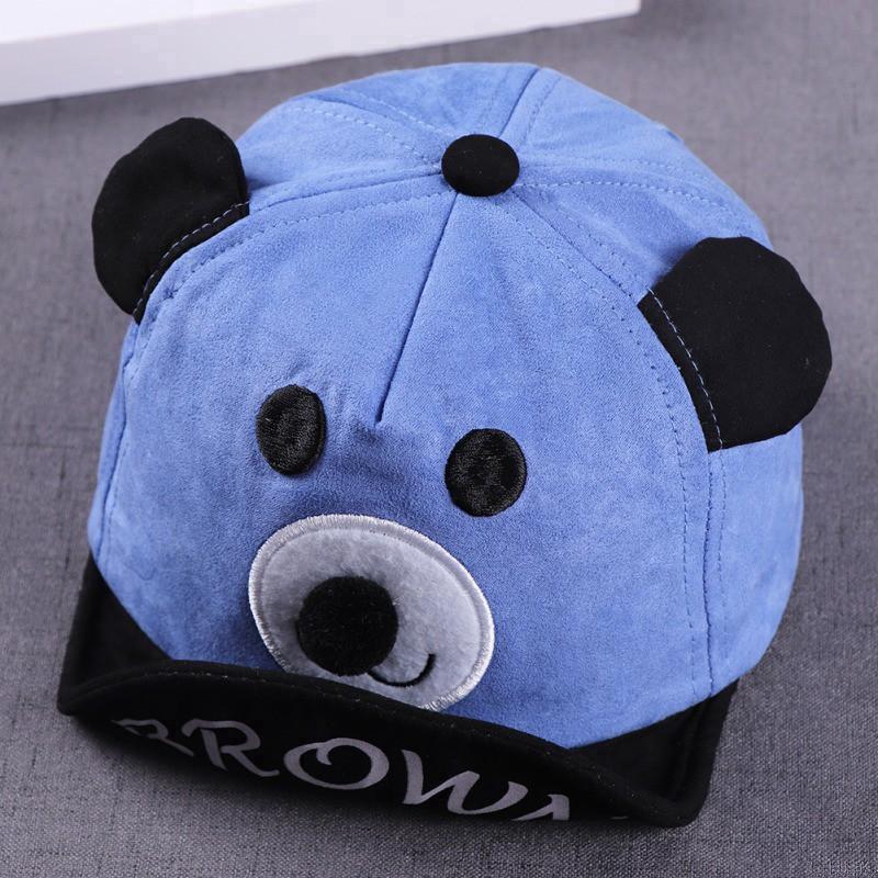 bobora-หมวกเบสบอล-ลายการ์ตูนหมี-สามารถปรับได้-สำหรับเด็ก
