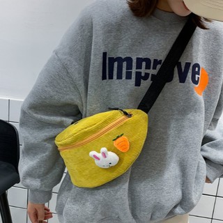 สินค้า 𝐆𝐈𝐂 🔥กระเป๋าคาดอก แต่งกระต่ายน่ารัก กระเป๋าคาดอก Fashion！！！ส่งไว ！！！