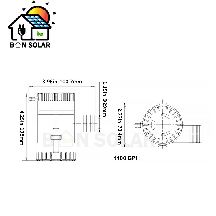 ปั๊มน้ำ-ปั้มจุ่ม-ปั้มท้องเรือ-dc12v-1100gph