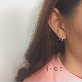 Silver hoops