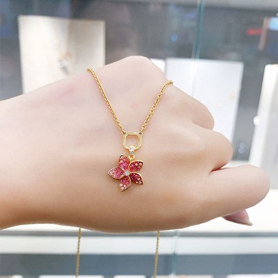 swarovski-สร้อยคอ-tropical-flower-pendant-สวารอฟสกี้-แท้-100-สร้อยคอแฟชั่น-เครื่องประดับแฟชั่น-พร้อมส่ง-ราคาถูก