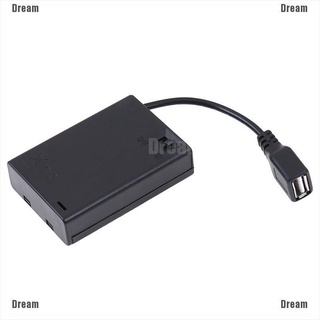 &lt;Dream&gt; กล่องแบตเตอรี่ 3 Aa พร้อมพอร์ต Usb สําหรับไฟ Led