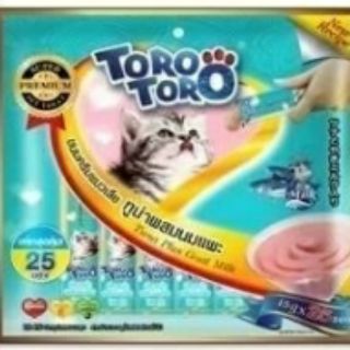 ภาพขนาดย่อของภาพหน้าปกสินค้าขนมแมวเลีย โทโร โทโร่ Toro Toro สินค้าในเครือ nekko จากร้าน mummumpetfood บน Shopee