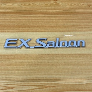 โลโก้* EX-Saloon ขนาด* 2.3 x 17.5 cm ติดท้าย Toyota ราคาต่อชิ้น