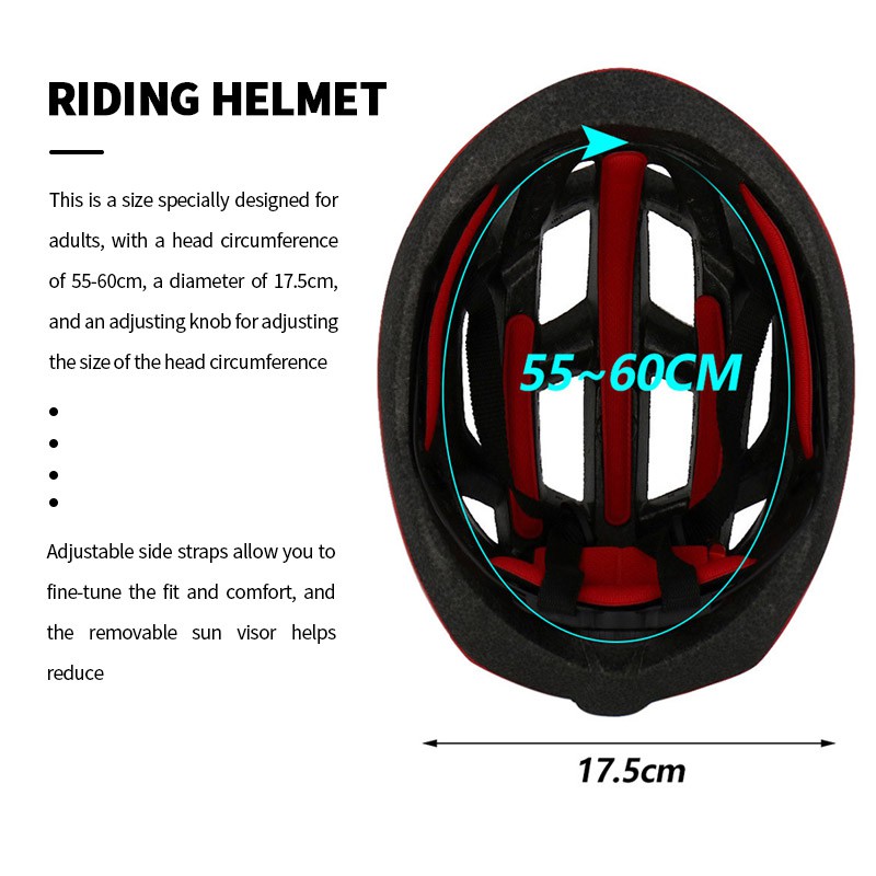 ภาพสินค้าหมวกจักรยาน หมวกกันน็อคจักรยาน หมวกนิรภัยสำหรับจักรยาน Bicycle helmets จากร้าน sportsman_life บน Shopee ภาพที่ 5