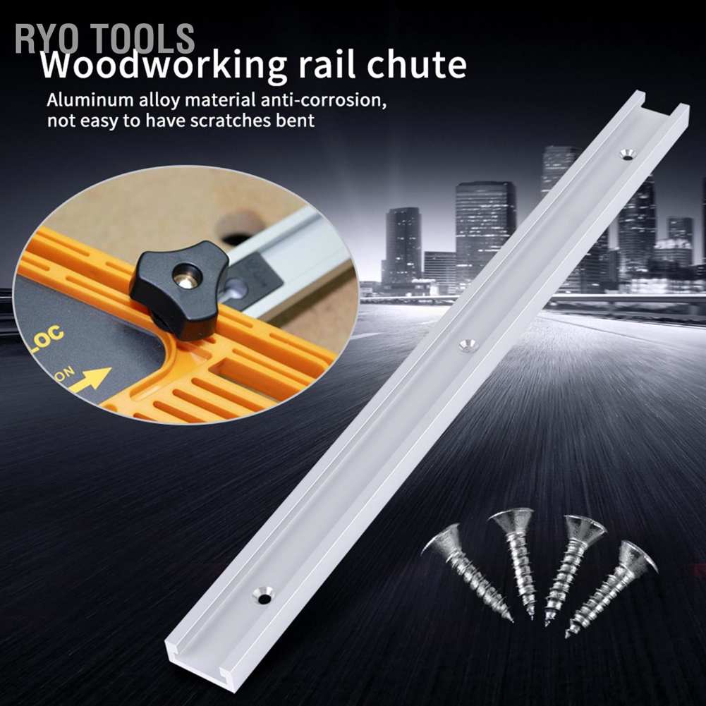 Ryo เครื่องมืออลูมิเนียมอัลลอยด์ T-Track T-Slot พร้อมสกรู 400 มม. ...