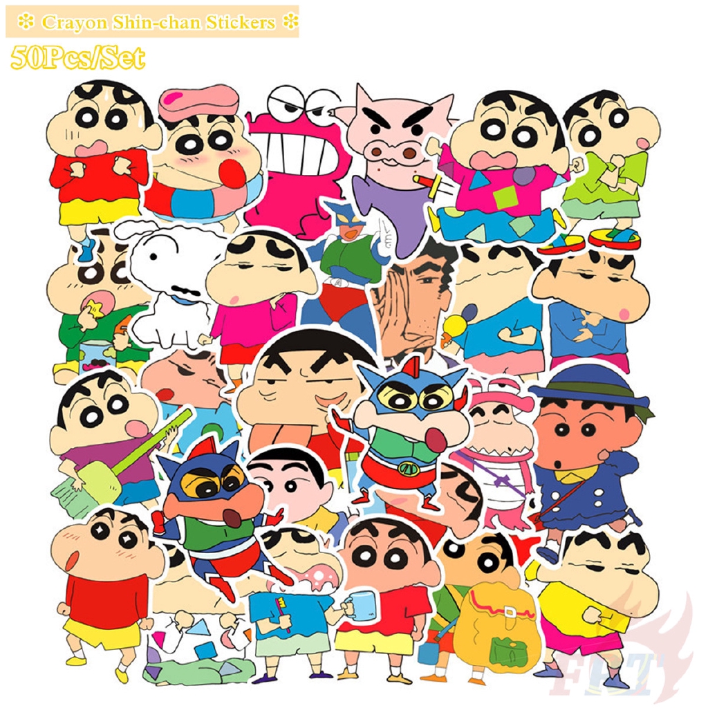 ภาพหน้าปกสินค้าCrayon Shin-chan Series 03 สติ๊กเกอร์  50Pcs/Set Yoshito Usui Anime DIY Fashion Decals Doodle สติ๊กเกอร์ จากร้าน kids_toys_tower.th บน Shopee