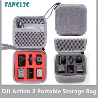 DJI Action 2 เคส กีฬากันน้ำ กล้อง กระเป๋าเก็บกันกระแทก เคส สำหรับ DJI Action 2 อุปกรณ์เสริม DJI Action 2 Case Waterproof Sport Camera Storage Bag Shockproof Carrying Case for DJI Action 2 Accessories