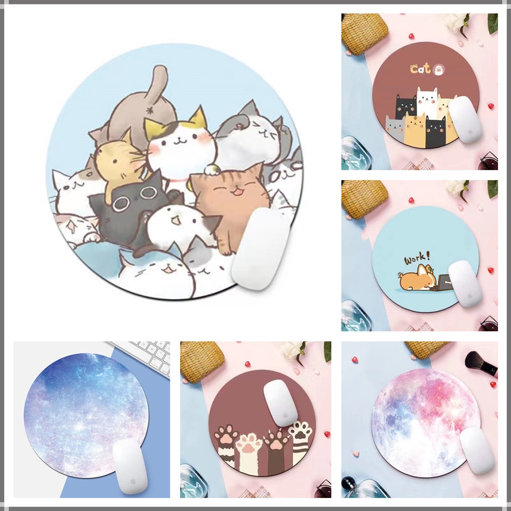 in-stock-แผ่นรองเมาส์-mouse-pad-แบบกลม-ขนาด