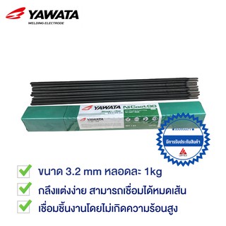 ภาพหน้าปกสินค้าYAWATA ลวดเชื่อมเหล็กหล่อ Ni Cast 98 3.2x350 มม. 1 กิโล ซึ่งคุณอาจชอบราคาและรีวิวของสินค้านี้