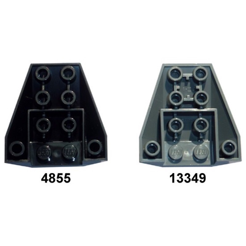 lego-part-ชิ้นส่วนเลโก้-no-4855-wedge-4-x-4-triple-inverted-with-connections-between-2-studs