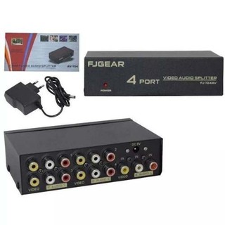 4 Port VIDRO AUDIO SPLTTER AV-104