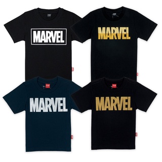 Marvel boy Logo Family T-Shirt  มาร์เวล เสื้อยืดครอบครัวเด็กผู้ชาย  สินค้าลิขสิทธ์แท้100% characters studio
